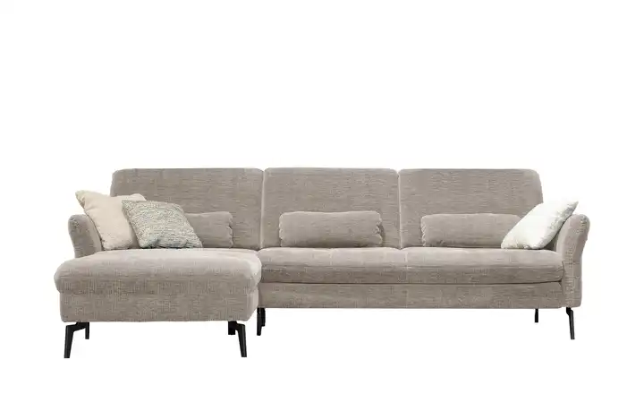 meinSofa Ecksofa Cord DANTE Steingrau links Grundfunktion