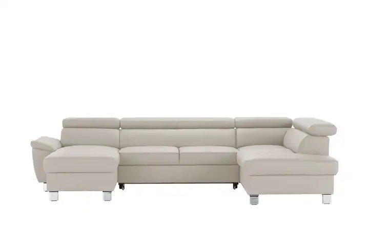 uno Wohnlandschaft aus Echtleder Avola rechts Grundfunktion Creme