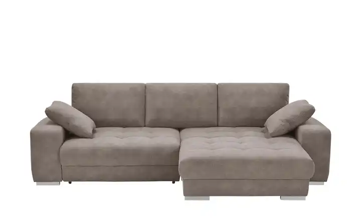 bobb Ecksofa  mit pflegeleichtem Bezugsstoff  Caro II  Braun rechts
