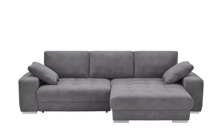 bobb Ecksofa  mit pflegeleichtem Bezugsstoff  Caro II  Anthrazit rechts