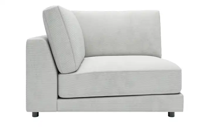 Jette Home Element Ecke in Feincord Sila Silbergrau Cordstoff fein Ecke
