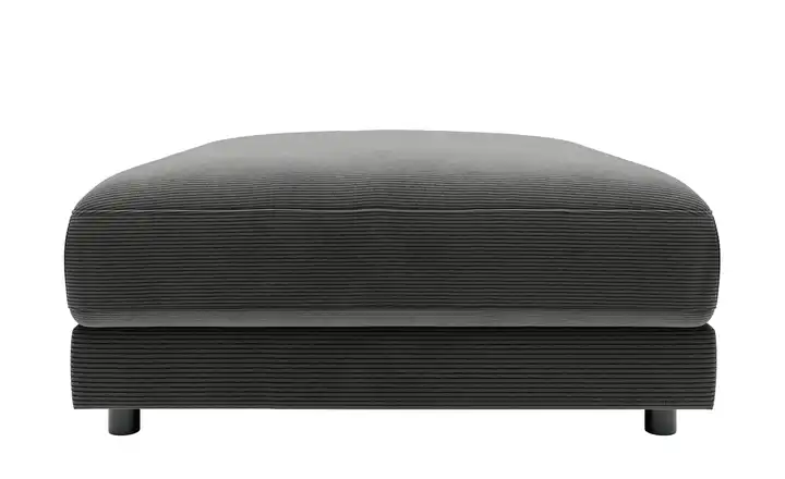 Jette Home Element Hocker in Feincord Sila Anthrazit Cordstoff fein Hocker
