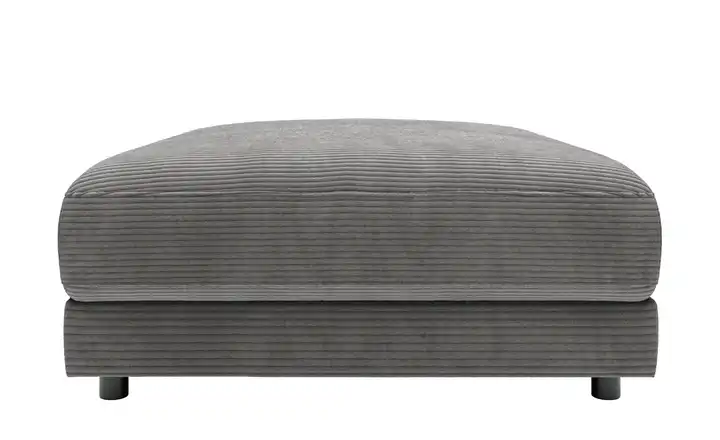 Jette Home Element Hocker in Cord Sila Dunkelgrau Cordstoff Hocker
