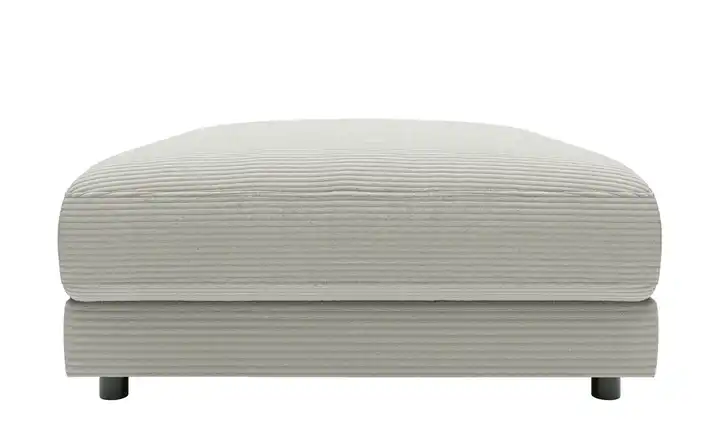 Jette Home Element Hocker in Cord Sila Hellgrau Cordstoff Hocker