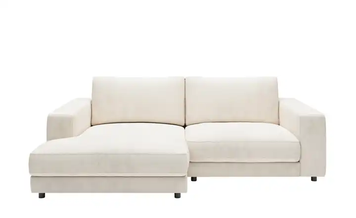 Jette Home Ecksofa in Feincord Sila Cordstoff fein Weiß links