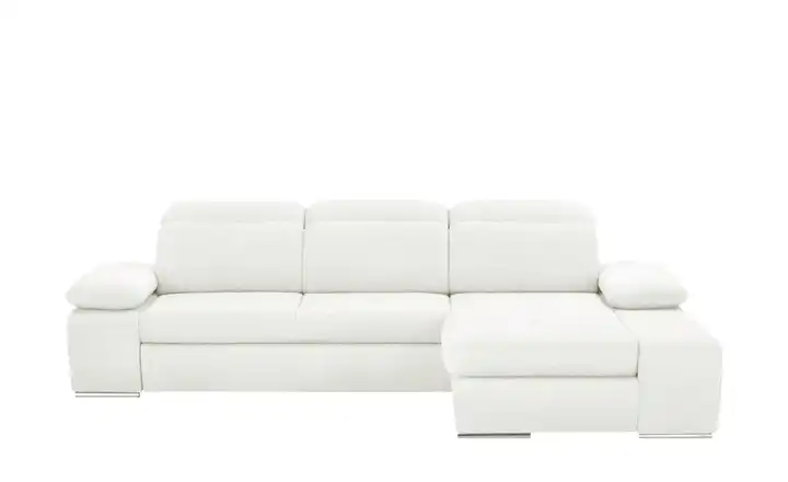 switch Ecksofa aus Mikrofaser Avilla Weiß rechts Grundfunktion Webstoff meliert