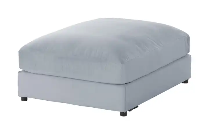 Element Branna Hellgrau Samt Hocker