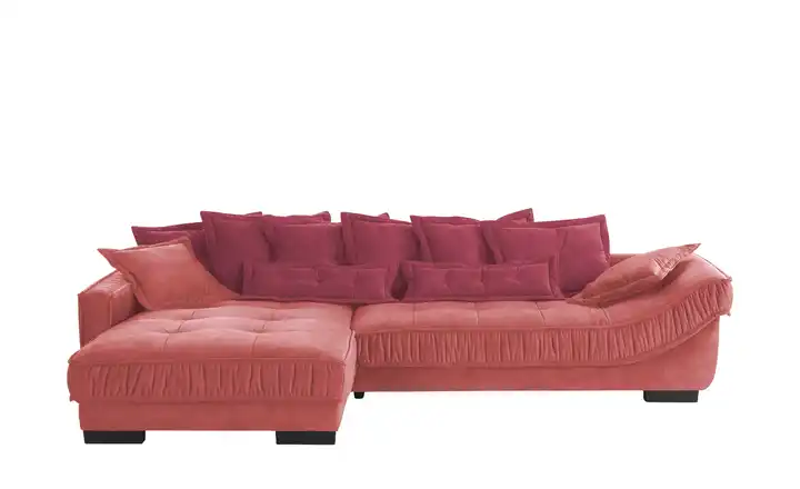 pop Ecksofa Zweifarbig Diwan III Korallenrot links