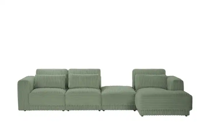 switch Ecksofa in modernem Breitcord Torrino