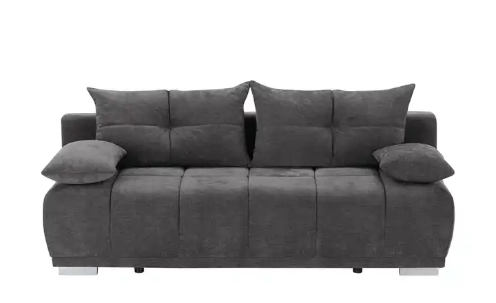 switch Schlafsofa mit Boxspringpolsterung Gala Dunkelgrau Webstoff