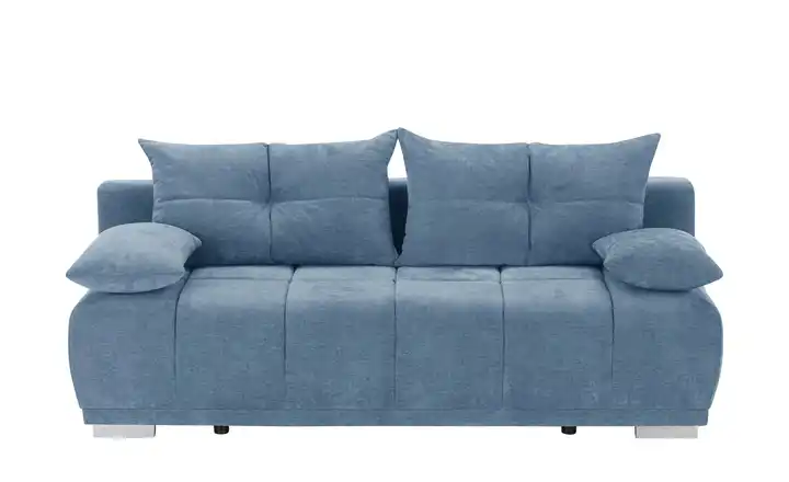 switch Schlafsofa mit Boxspringpolsterung Gala Blau Webstoff
