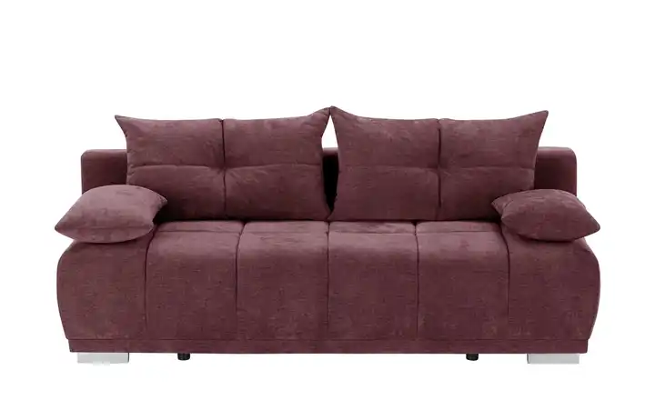 switch Schlafsofa mit Boxspringpolsterung Gala Dunkelrot Webstoff