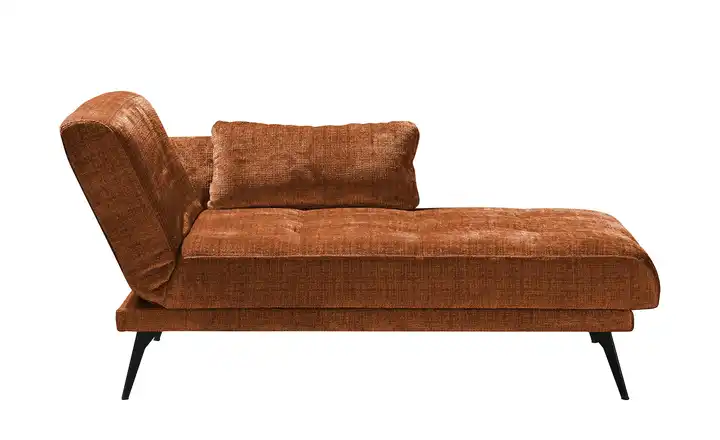 Recamiere Amira Kopfteil links Rotbraun Chenille