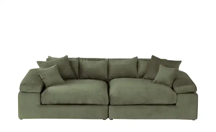 smart Big Sofa Lianea Grün Chenille