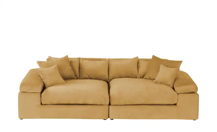 smart Big Sofa Lianea Gelb Chenille