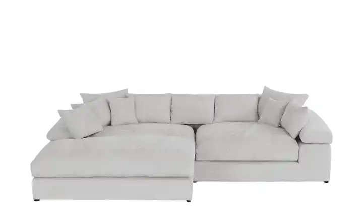 smart Ecksofa Lianea Silbergrau links Chenille