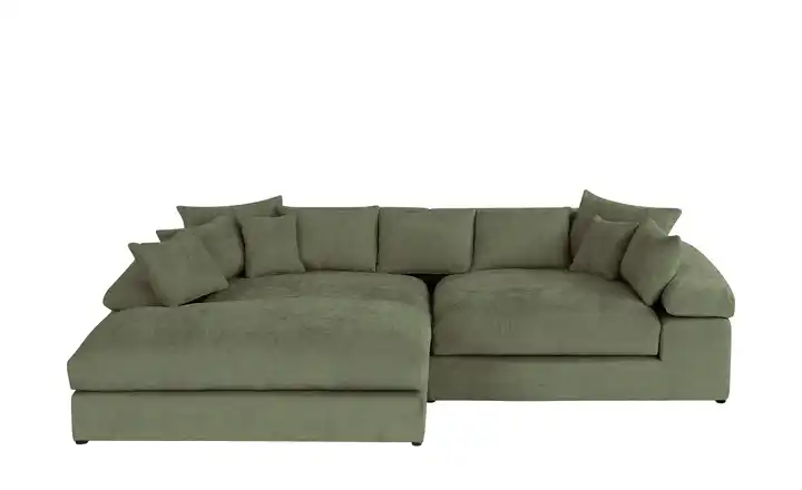 smart Ecksofa Lianea Grün links Chenille