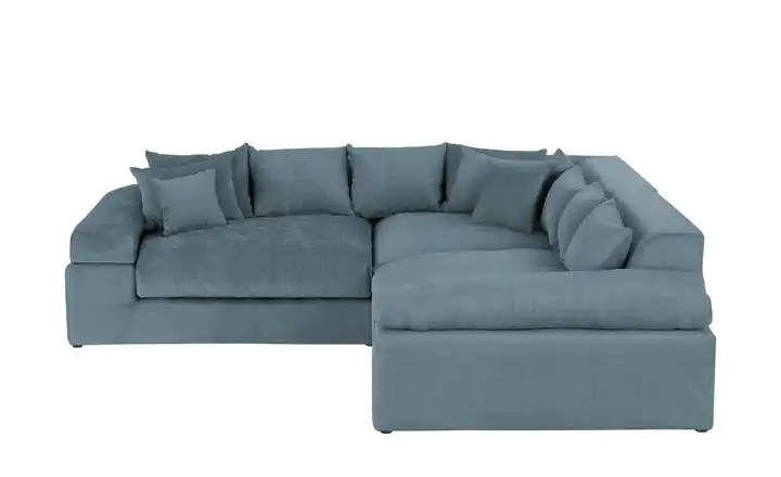 smart Ecksofa Lianea Webstoff Blau