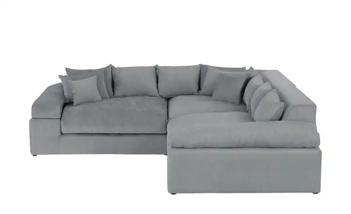 smart Ecksofa Lianea Webstoff Grau