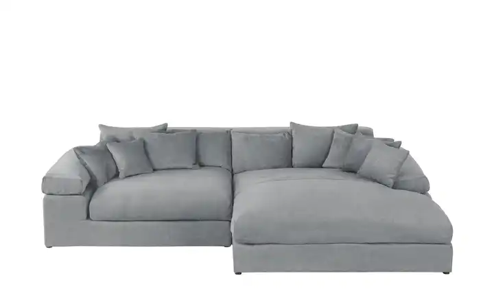 smart Ecksofa Lianea Grau rechts Webstoff