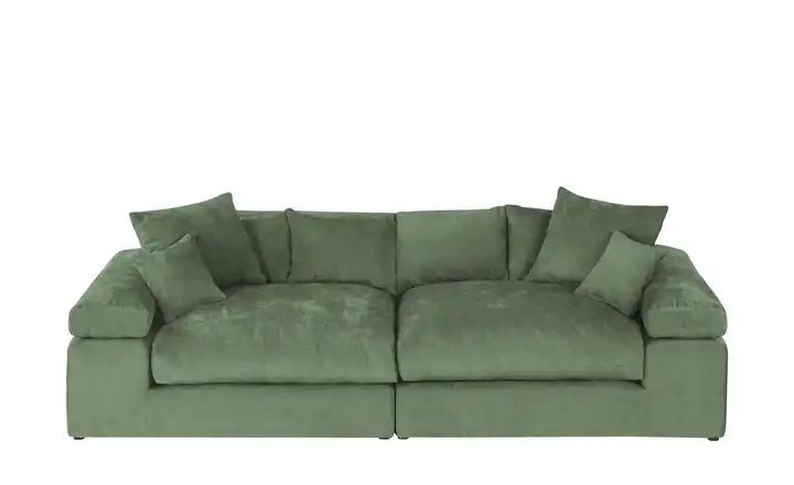 smart Big Sofa Lianea Grün Webstoff