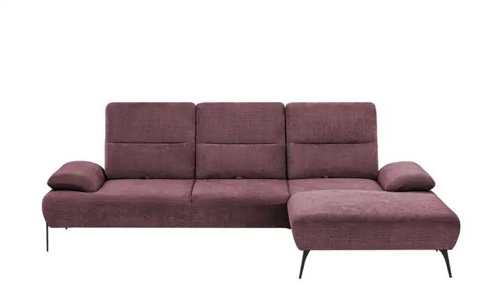 switch Ecksofa Cesar Lila/Violett rechts Flachgewebe grob