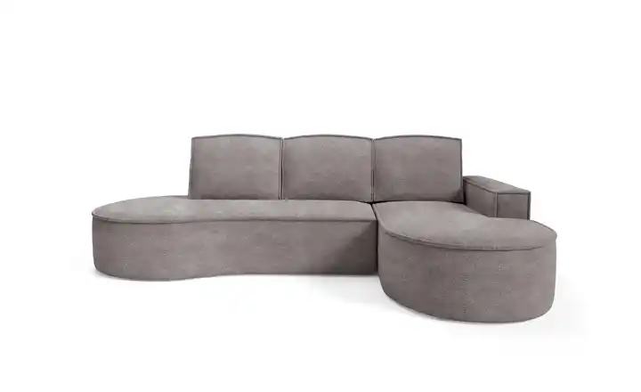 Ecksofa Flow rechts Grau
