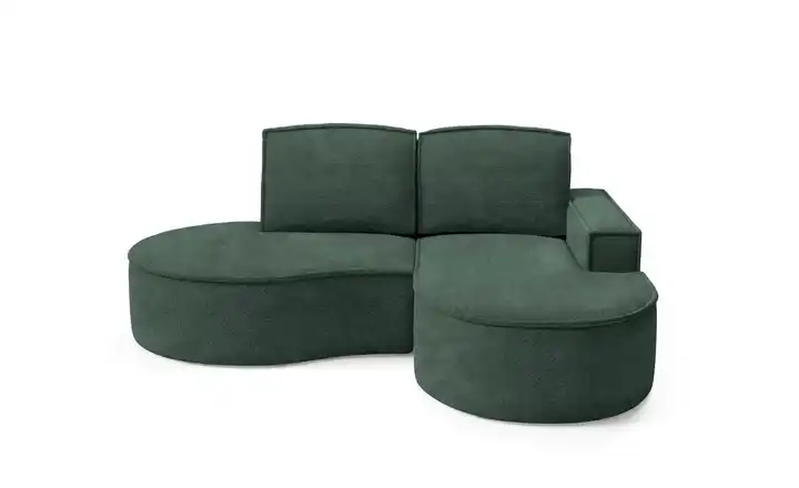 Ecksofa Flow rechts Dunkelgrün