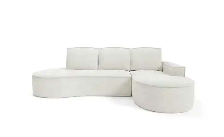 Ecksofa Flow rechts Weiß
