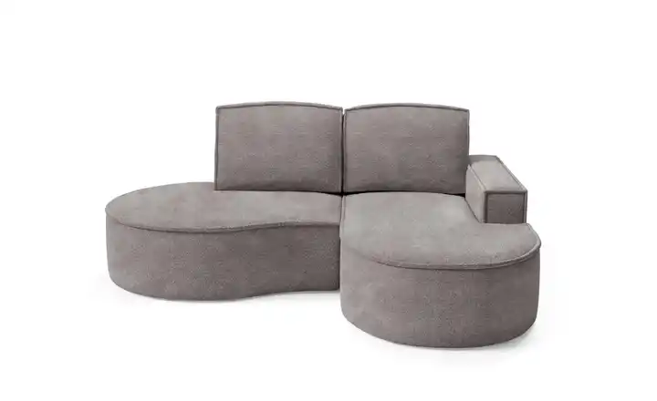 Ecksofa Flow rechts Grau