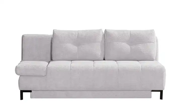 Querschläfer  aus Bouclé  Sammy Silbergrau Manuelle Armlehnenverstellung links
