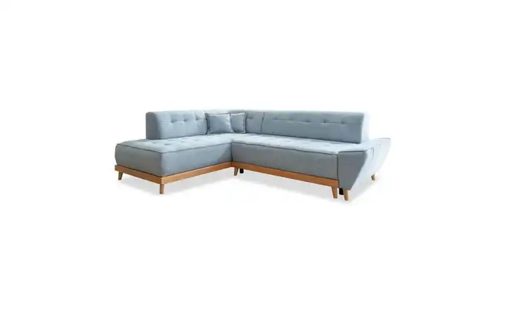 Miuform Ecksofa Dazzling Daisy Hellblau links