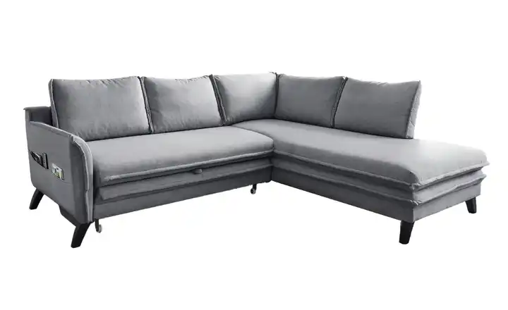 Miuform Ecksofa Charming Charlie Grau rechts
