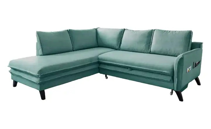 Miuform Ecksofa Charming Charlie Pastellblau links
