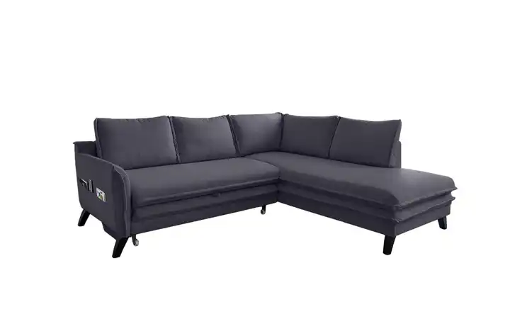 Miuform Ecksofa Charming Charlie Anthrazit rechts