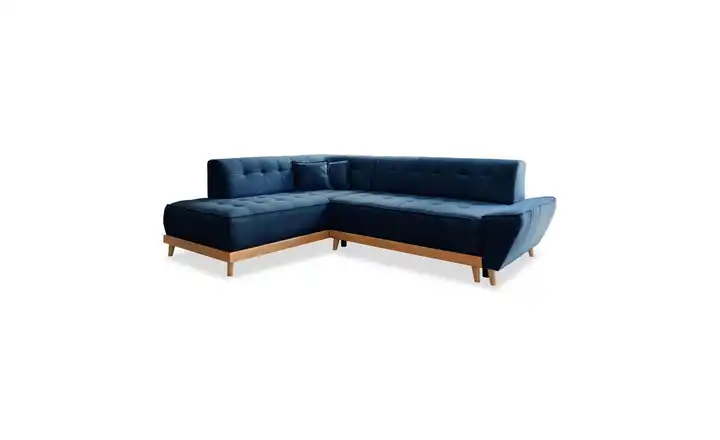 Miuform Ecksofa Dazzling Daisy Marineblau links