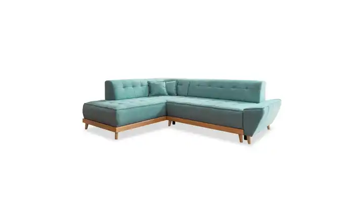 Miuform Ecksofa Dazzling Daisy Türkis links