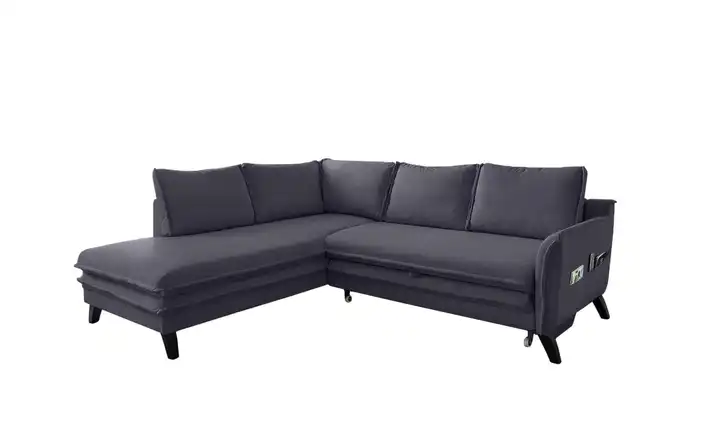 Miuform Ecksofa Charming Charlie Anthrazit links