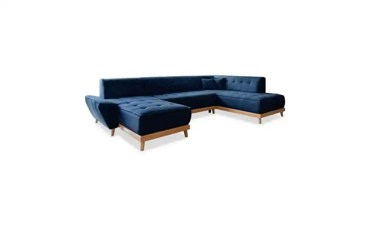 Miuform Wohnlandschaften mit Funktion Marineblau rechts