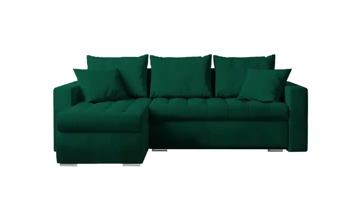 Ecksofa mit Schlaffunktion Grün links