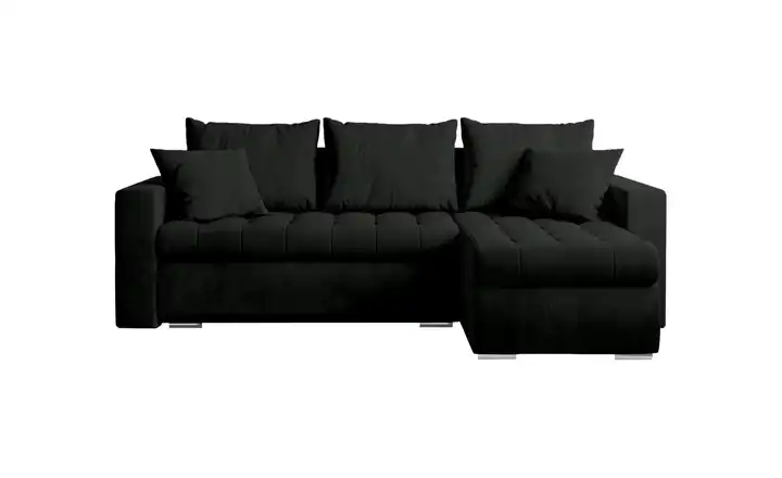 Ecksofa mit Schlaffunktion Graphit rechts