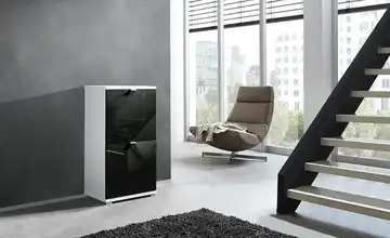 uno Schuhschrank Schwarz Puzzle