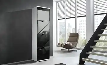 uno Schuhschrank Schwarz Puzzle