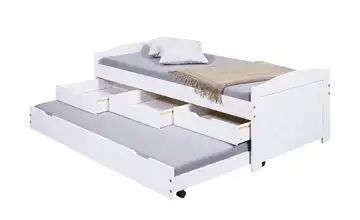 Funktionsbett 90x200 - weiß Ulli