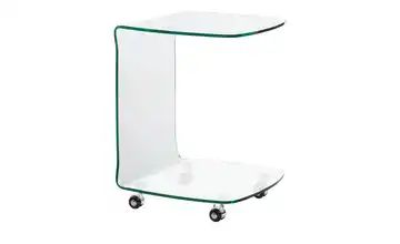 Beistelltisch Glas mit Rollen Tessera