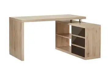 Eck-Schreibtisch mit Regal und Schubkästen Pulsnitz