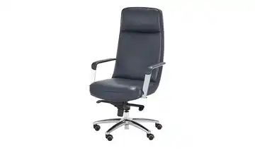 Chefsessel grau-blau Schilde