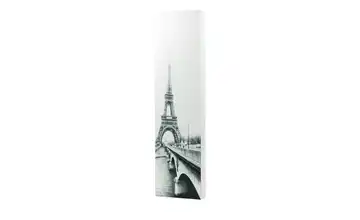 Express for you Schuh- und Mehrzweckschrank Pictura Spiegelfront mit Motiv Paris Weiß