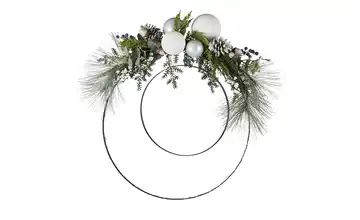 LED Kranz mit Zapfen & Kugeln