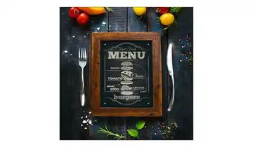 Glasbild "Menu"